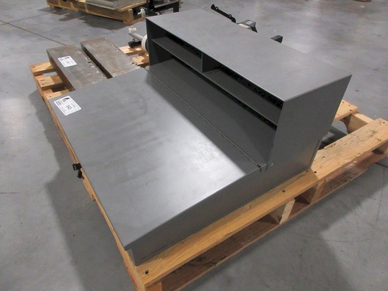 Global Industrial Wall Mount Locking Foremans Desk with Top Shelves- Auction Item