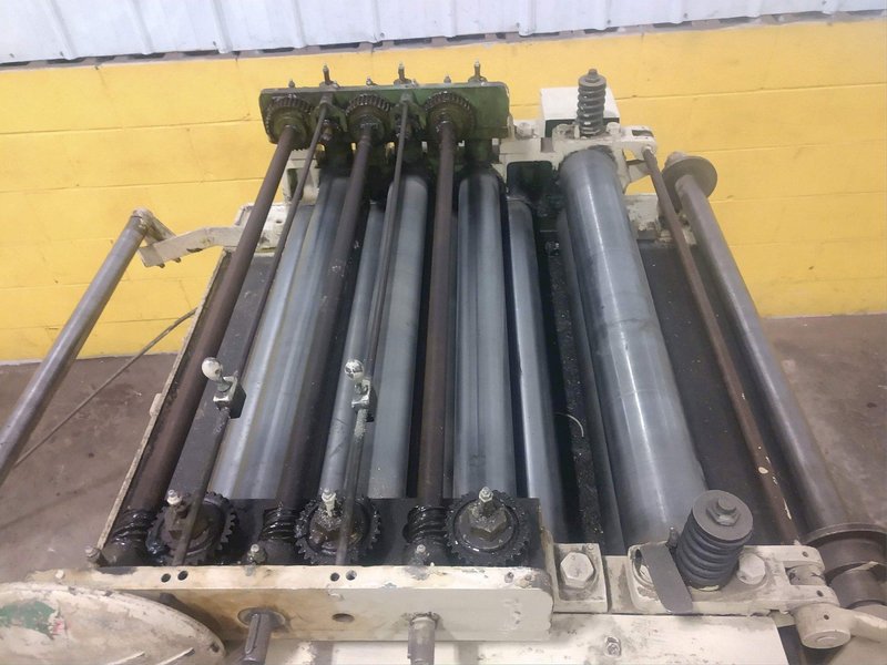 30" X .078" LITTELL MODEL #432-7PD 7 ROLL CONTINOUS STRIP STRAIGHTENER: STOCK #14129