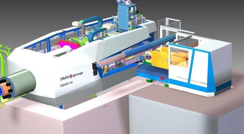 1450 TON SMS ALUMINUM EXTRUSION PRESS (14670)