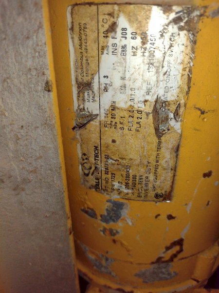 5 TON YALE MODEL #BE050X026L15S CABLE HOIST WITH POWER TROLLEY: STOCK #25557