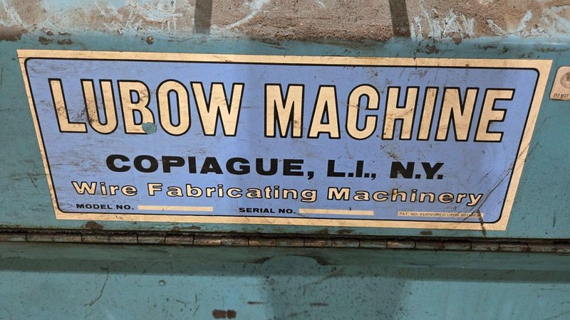 LUBOW WIRE STRAIGHTENER/CUTOFF MACHINE USED