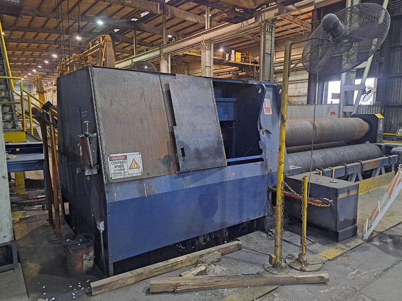 13&#039; X 3&quot; FACCIN MODEL #HAV-4072 3-ROLL HYDRAULIC PLATE ROLL: STOCK 20498