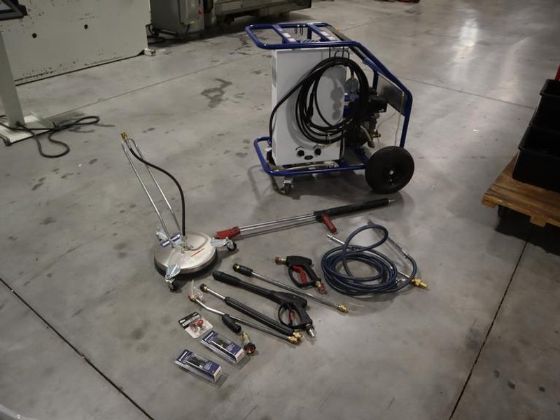 Powerhorse Hot Water Pressure Washer with Propane Burner, 3600 PSI, 2.6 GPM, with Accessories- Auction Item