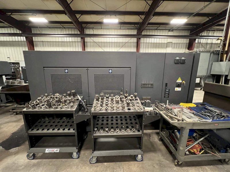 Hwacheon Hi Tech 450B CNC Lathe, 2013- Fanuc Control, Chip Conveyor