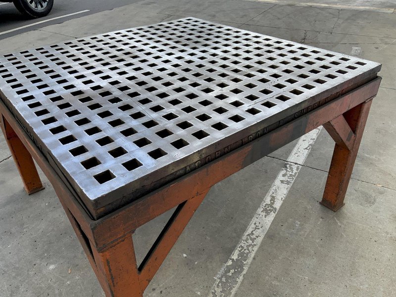 5' X 5' ACORN SUPPLY WELDING TABLE: STOCK #81473