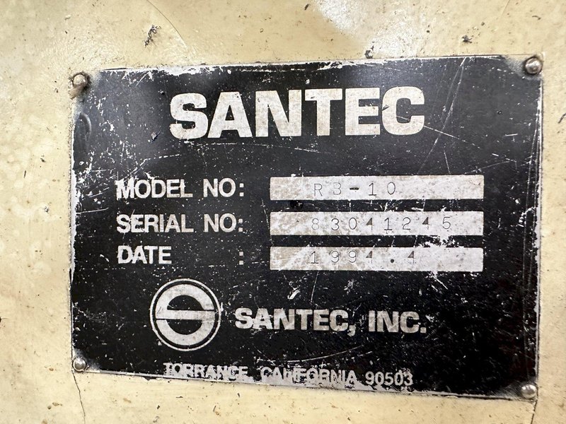 3 HP SANTEC RB-10 PROTO TRAK MX2 CNC VERTICAL MILL. STOCK # 0641523