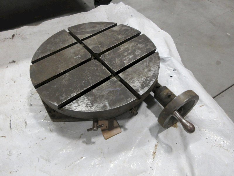 Troyke 18" Manual Rotary Table with T-Slotted Table- Auction Item
