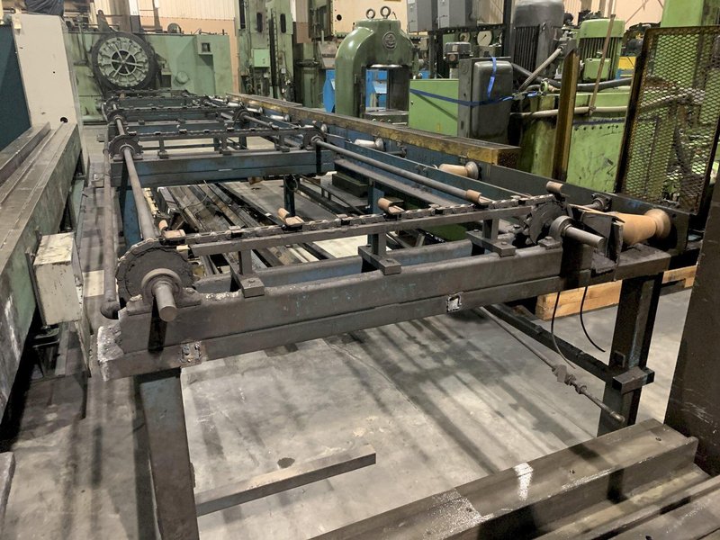 50,000 LBS x 38&#039; VAUGHN DOUBLE PULL/ SINGLE CHAIN DRAW BENCH: STOCK #13578