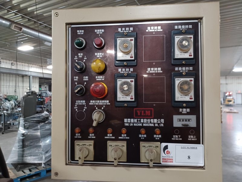 YLM CR C38A Tube End Former with 6" Stroke and Misc Dies