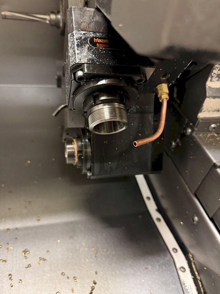 2014 MAZAK QUICK TURN NEXUS 250MSY-II CNC TURNING CENTER, MAZATROL MATRIX NEXUS 2 CONTROL, TWIN SPINDLE, LIVE TOOLING, Y-AXIS, TOOL EYE, CHIP CONVEYOR
