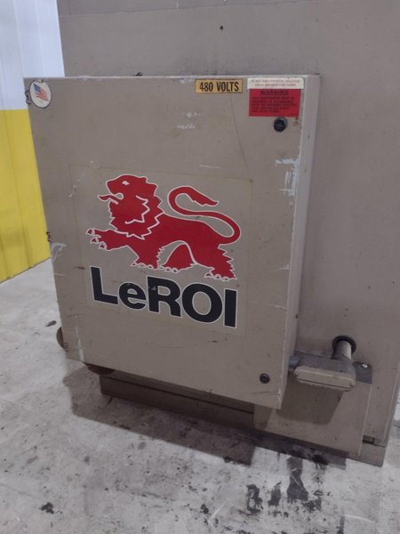 100 HP LEROI MODEL #WEH100SSIIA ROTARY SCREW AIR COMPRESSOR, WATER COOLED: STOCK #21253