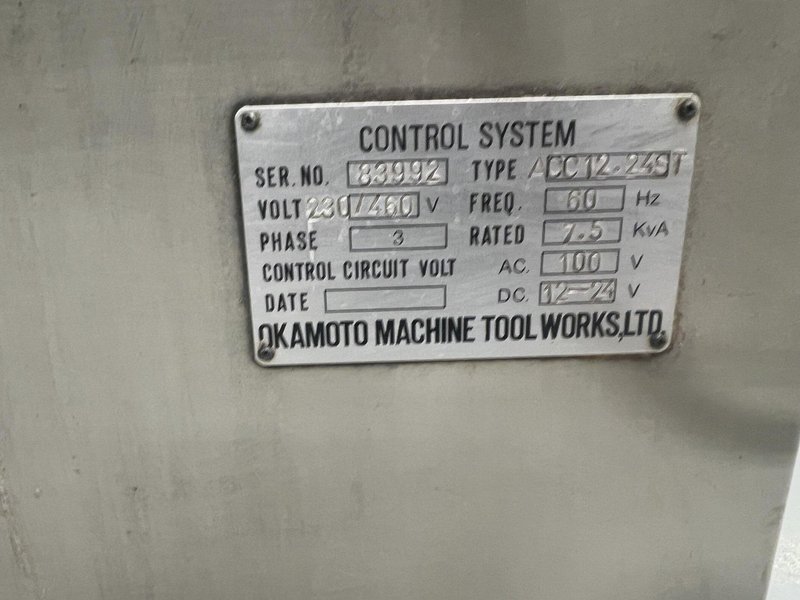 Okamoto ACC -1224ST Grind X Hydraulic Surface Grinder For Sale - 2011