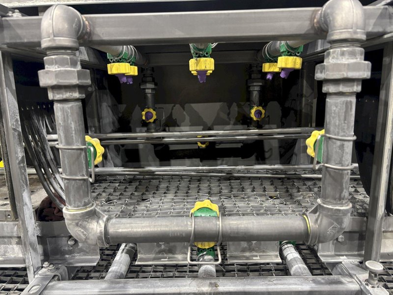 14&quot; W X 10&quot; H 2019 ALLIANCE AQUAMASTER CB-1400E STAINLESS STEEL CONVEYOR BELT 3 STAGE PARTS WASHER: STOCK #23104