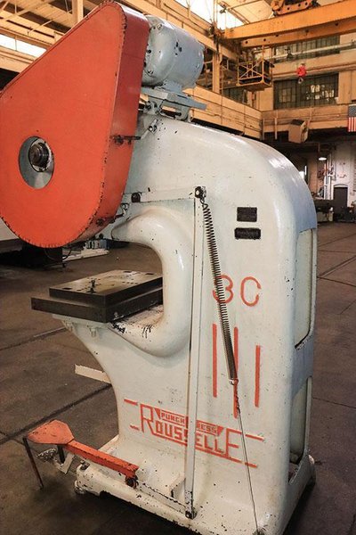 25 TON ROUSSELLE DEEP THROAT GAP FRAME PRESS MODEL 3G