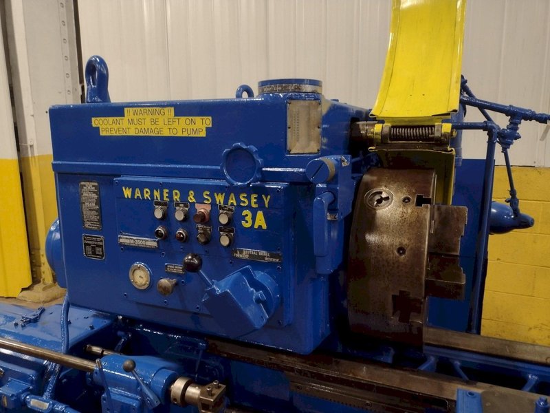 3A WARNER &amp; SWASEY MODEL #M3500 CROSS SLIDING TURRET LATHE: YOBRO #25678