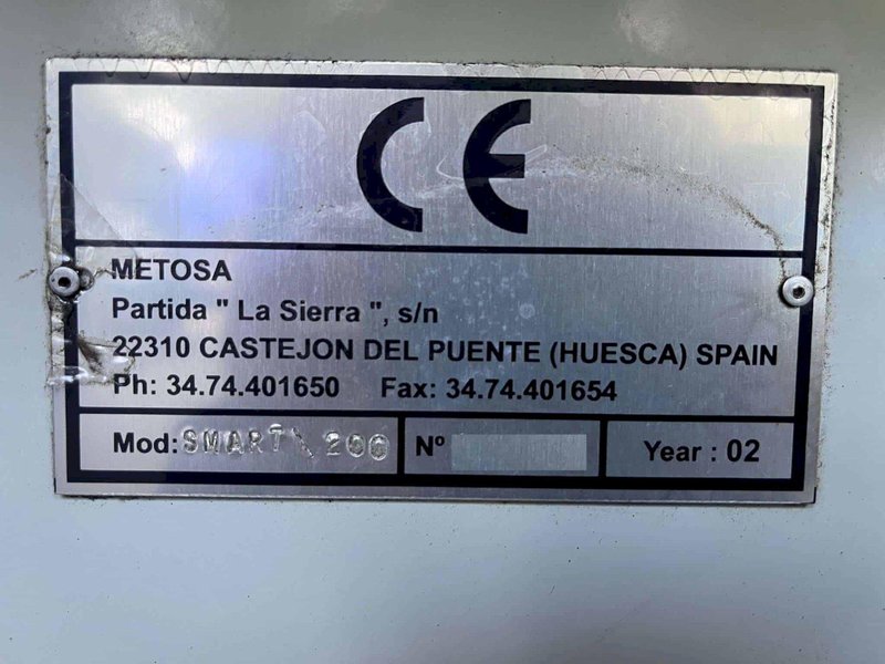 Clausing Metosa SM1560VS Smart 200 CNC Lathe