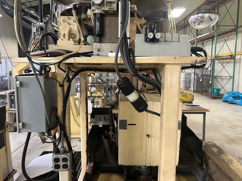 Nutap Model MAS-14V Twin Spindle High Speed Bent Shank Tapper