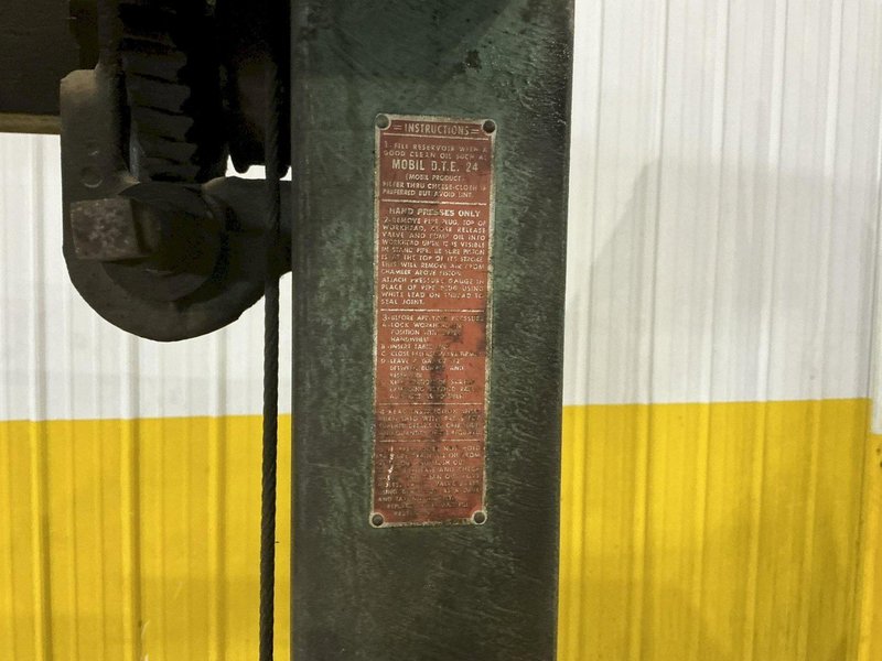 125 TON X 48" DAKE H-FRAME HYDRAULIC PRESS: YOBRO #24587