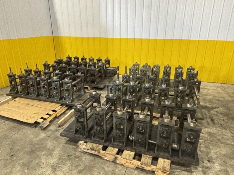 6 STAND X 2&quot; YODER MODEL Q-150 U JOINT DRIVE RAFTED ROLLFORMER, W/ 7 RAFTS &amp; 42  STANDS: STOCK #22634