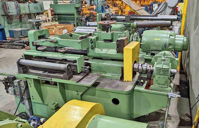 24" x 4.12" x 6,000# Ruesch Slitting Line STOCK#3222
