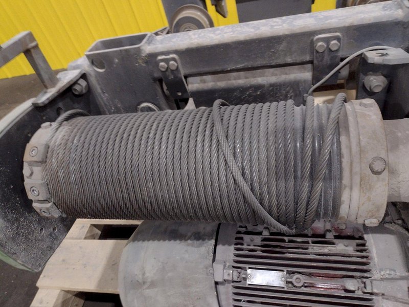 10 TON STAHL SINGLE-GIRDER OVERHEAD CRANE CABLE HOIST &amp; POWER TROLLEY: STOCK #19748