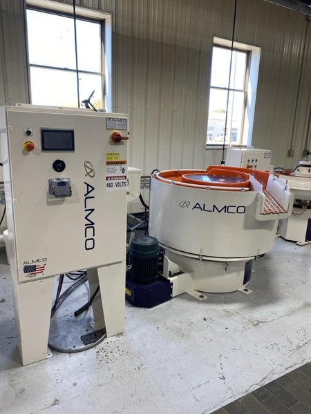 Almco SBB-8V Spiral Bottom Bowl Finisher, 2025 – High Efficiency Deburring Machine, Production Finishing