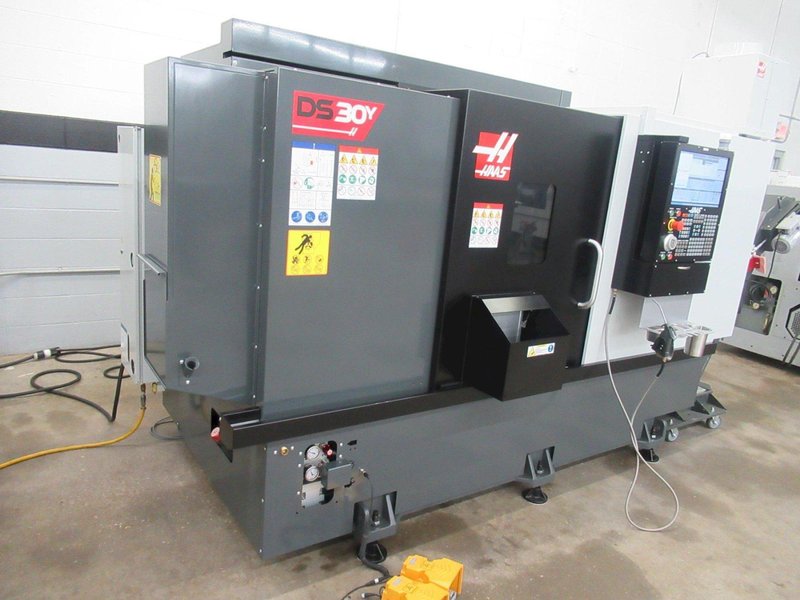Haas DS-30Y Dual Spindle CNC Turning Center, Live Milling, Y-Axis, Tool Presetter, Parts Catcher, Chip Conveyor - NEW 2025 - ONLY 63 Spindle Hours!