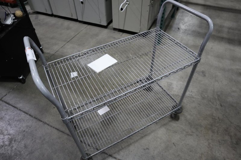 Nexel Wire Shop Cart - 2 Shelves- Auction Item