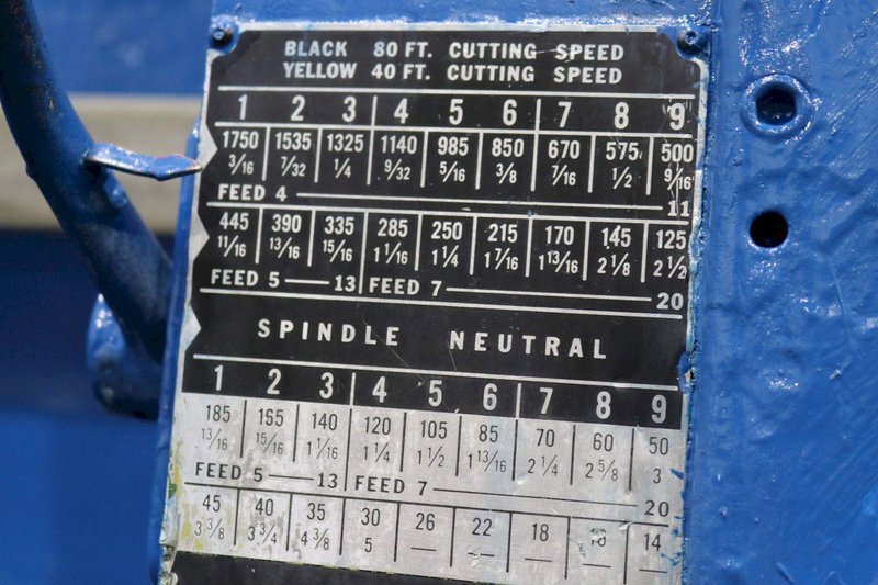 6&#039; X 15&#039; GIDDINGS &amp; LEWIS RADIAL ARM DRILL: STOCK #67605