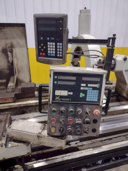 35" x 120" WILLIS MODEL #PK35 HOLLOW SPINDLE ENGINE LATHE 10" HOLE: YOBRO #24547