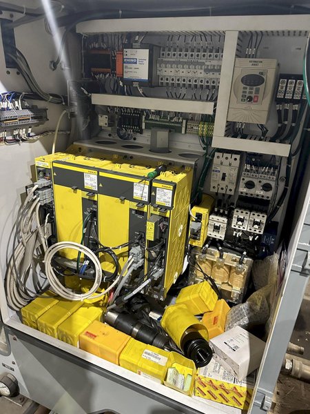 25 HP SERVO DRIVEN KRC PORTABLE CNC DRILL, TAP &amp; REAMING MACHINE WITH FANUC CONTROLS: STOCK #17445