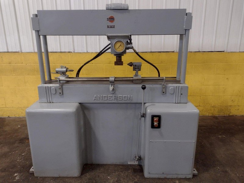 12 TON ANDERSON MODEL #HP0167 HYDRAULIC STRAIGHTENING PRESS: STOCK 17379