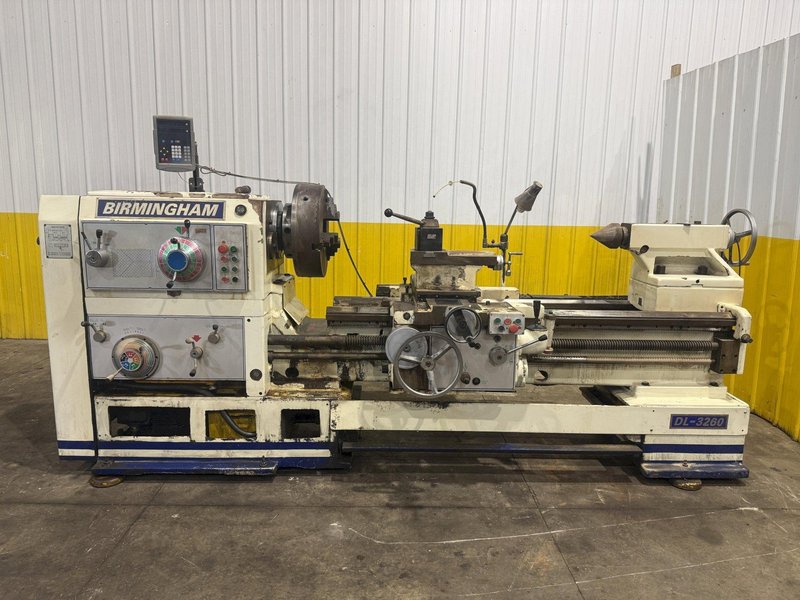 32" X 60" BIRMINGHAM MODEL #DL3260 GAP BED ENGINE LATHE 2006 5" HOLE : YOBRO #25339