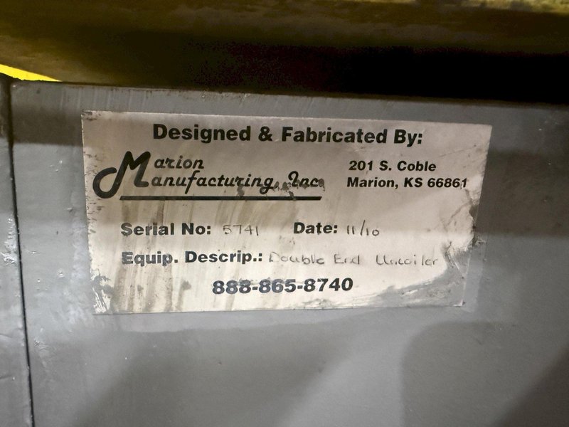 3,000 LB x 24" MARION MFG DOUBLE END PULL OFF COIL REEL UNCOILER 2010: YOBRO #26063