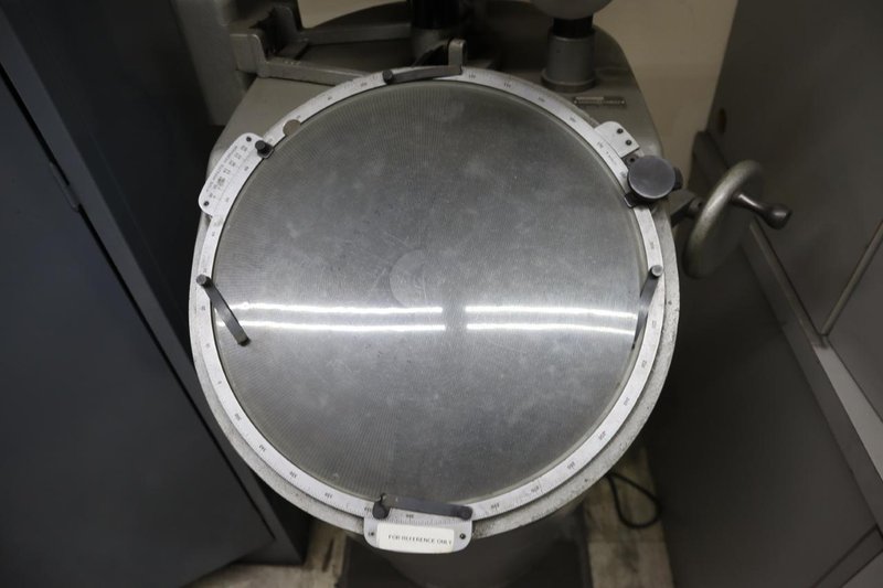 Scherr Tumico 14" Standing Optical Comparator, Manual Stage, 10X and 20X Lens- Auction Item