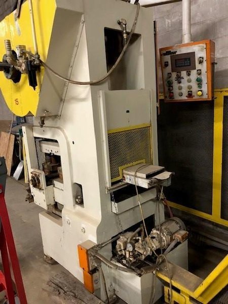30 Ton Oak Fin Press, Model FP-1, 1.5&quot; STR, 10.5&quot; SH, 30&quot; x 20&quot; Die Area, 100-300 SPM