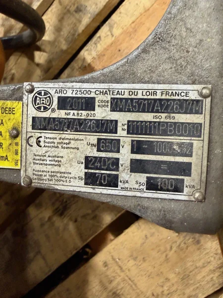 Dual ARO 100 KVA portable adaptive welding inverter spot welders with control unit and chiller