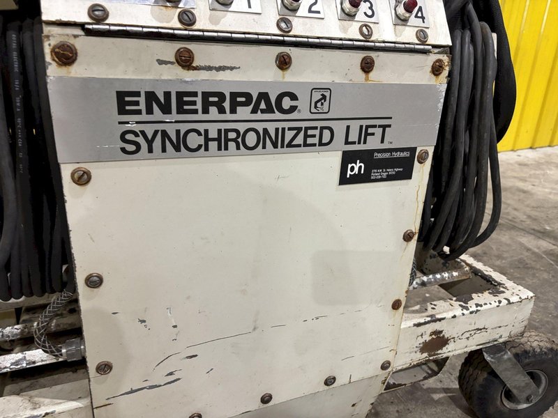 4 RAM ENERPAC SYNCHRONIZED HYDRAULIC DIE SEPARATOR LIFTING SYSTEM: STOCK #23599