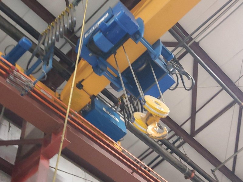 10 ton x 47&#039; ABBUS Bridge crane &amp; EMH hoist: YOBRO #24211