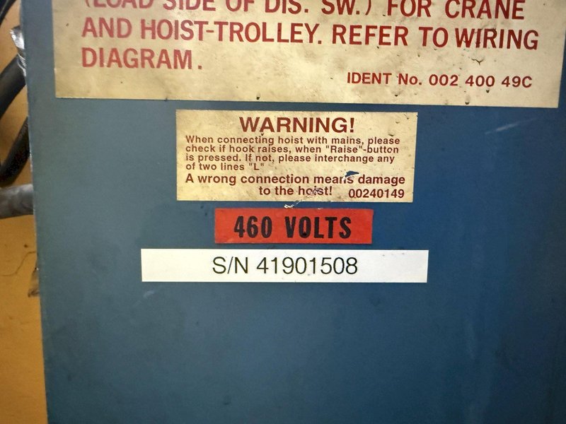 10 TON X 50' DEMAG DOUBLE GIRDER BRIDGE CRANE, NEW 1998: YOBRO #24519