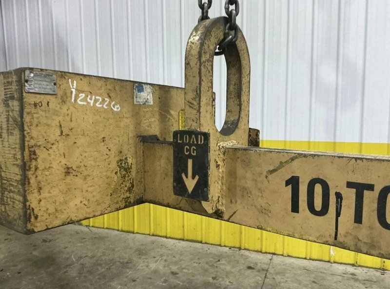 10 TON X 60" CALDWELL #82RC-10-60 COIL LIFT C-HOOK. STOCK # 0435926