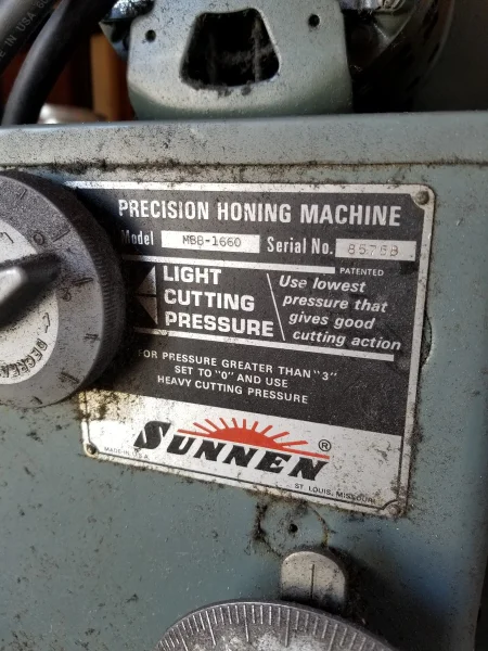 SUNNEN MB-1660 | Hones