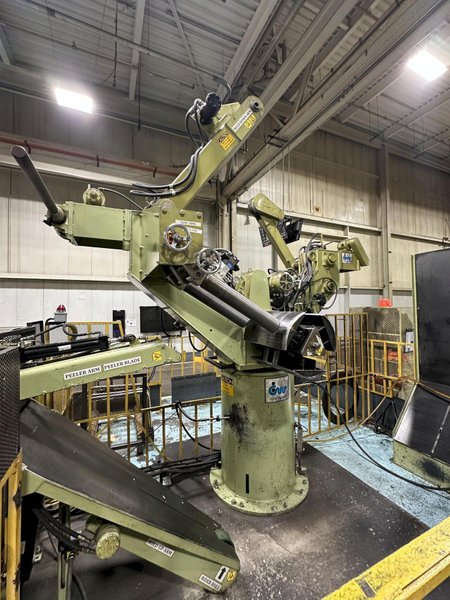 220 TON AIDA #NCI-200(2) PRESS LINE, COMPLETE WITH CWP SPACE-SAVER COIL FEED LINE: STOCK #22209