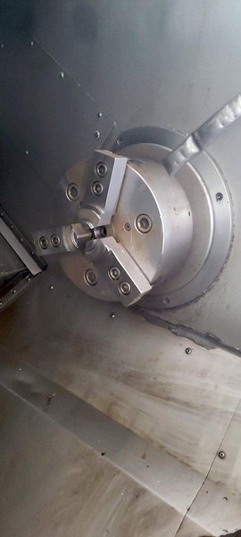 FUJI TNW-35TR 6-AXIS TWIN SPINDLE LIVE TOOL LATHE W/ GANTRY LOADER, 2007- Twin Turrets, 8″ Chucks x2