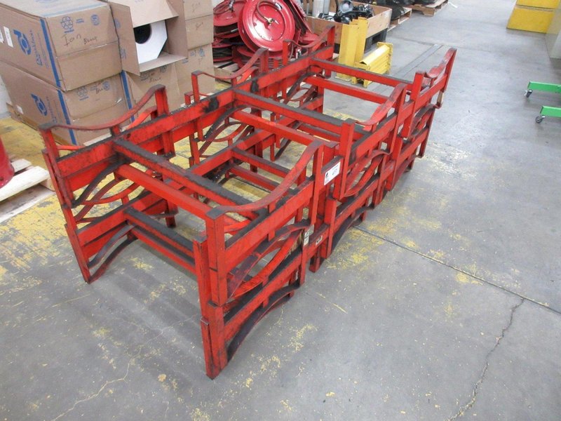 Barrell Racks for 50 Gallon Drums, (4) Racks with 3 Stations each- Auction Item