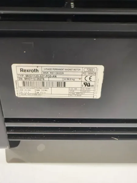 REXROTH MHD112D-027-PP0-BN SERVO MOTOR USED