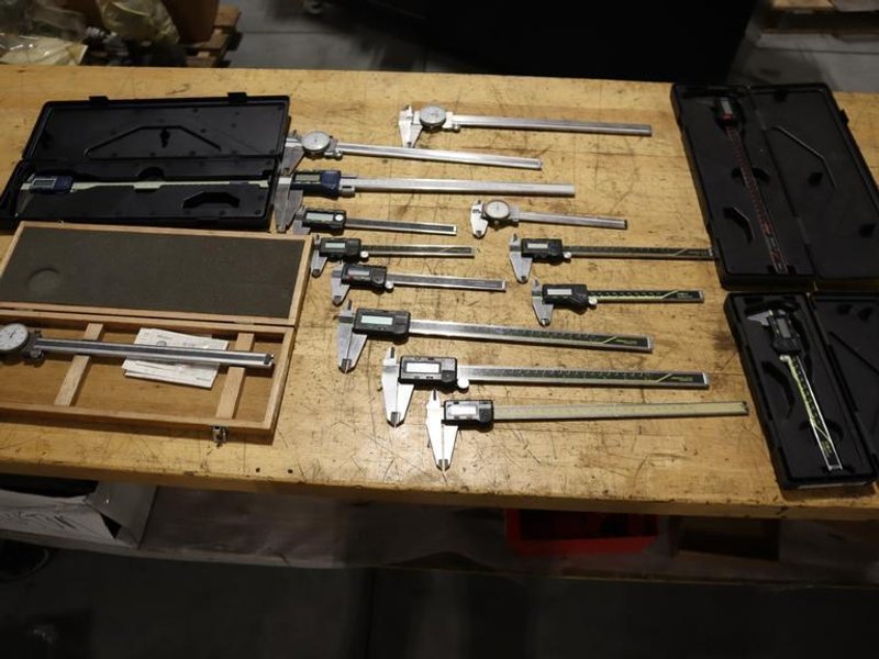 Verneer Calipers Serveral 6" and 12" Digital and Dial Type- Auction Item