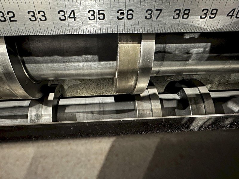 48&quot; X 18 GAUGE SCHLEBACH MODEL #MSS-1250 SLASHER (SLITTING &amp; CROSS CUTTING) SLEAR MACHINE: STOCK #19238