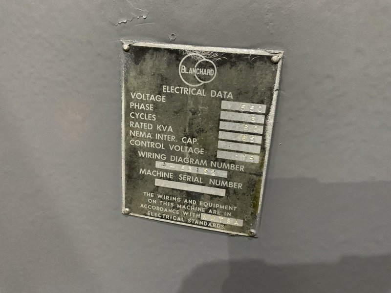 42" BLANCHARD 22-42 ROTARY SURFACE GRINDER: STOCK #80607