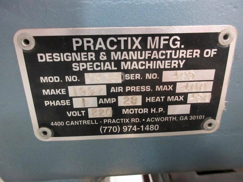 Practix Mfg. OK380 Dual Platen Printing/Embossing Press Machine, 20" x 25" Platens- Auction Item